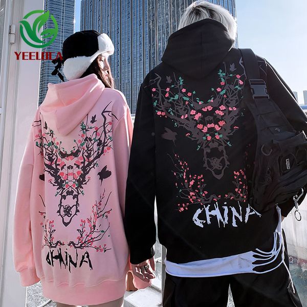 

2019 sweatshirt men women hoodie hip hop extra large autumn winter elk christmas leisure wild couple high street long sleeve, Black