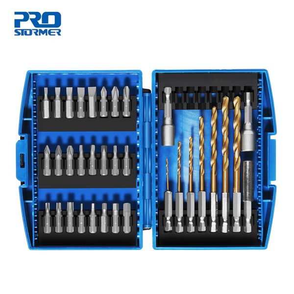

34pc отвертка bit nut driver set phillips / шлиц биты с магнитным нескольких инструментов ремонт бытовой техники ручной инструмент