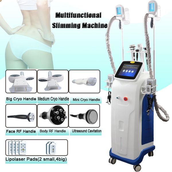 

жира удаление машина кавитации тела похудения вч холодной лазерной потери веса машина липо лазерный диод 2 ручки жира замораживания вакуума