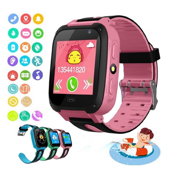 

s4 дети смарт часы android часы smartwatch смарт телефон lbs / gps экрана sim карты для детей часы сос вызова локатора камеры watch