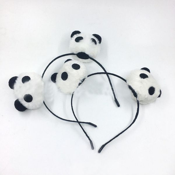

cute animal panda headband cartoon hair accessories girls birthday party carnival children day performance headwear, Slivery;white