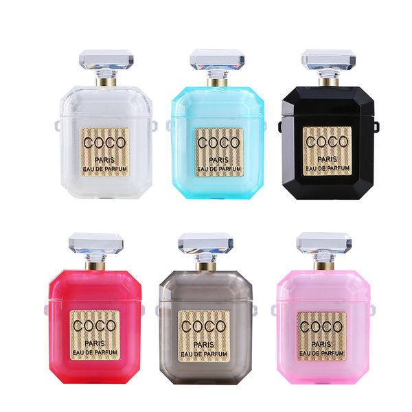 

wholesale perfume shape airpods case protective valentine's day gift protective cover anti lost fashion earphone cases protector