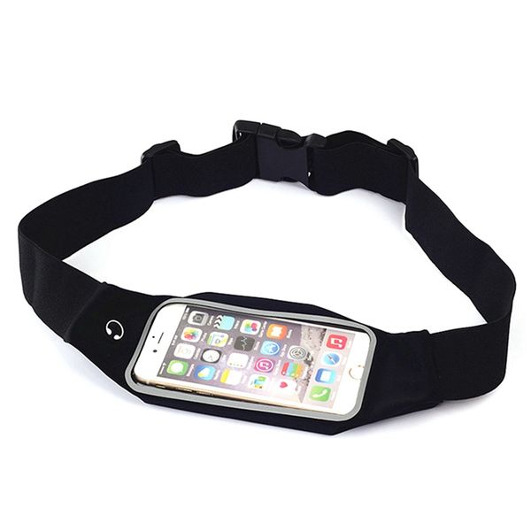 

1 pc mobile phone pocket touch screen waterproof bag running drifting hiking camping outdoor sports waist bag belt holder new