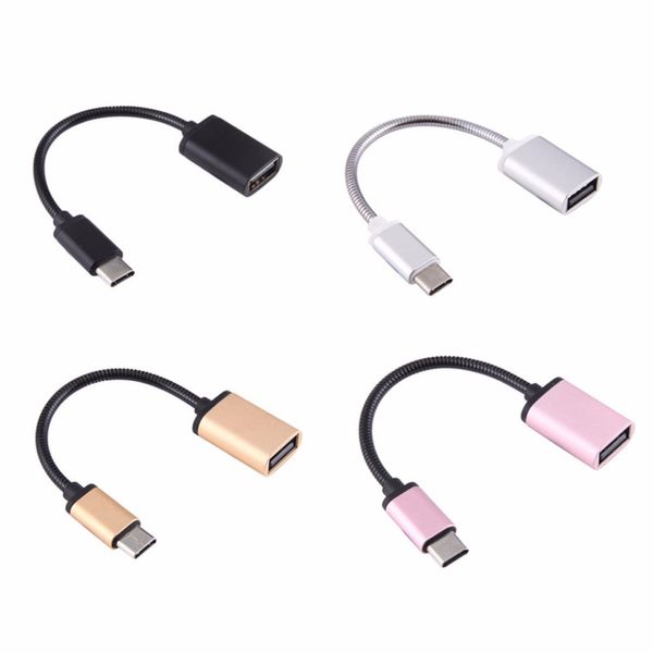 

1pc metal 3.1 male to female otg data sync converter adapter cable for smartshones others with usb type c y10