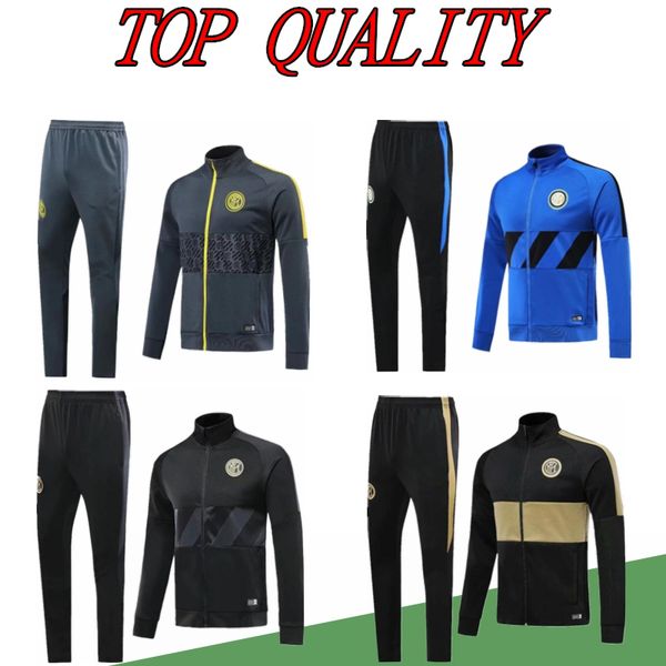 

2019 2020 inter football tracksuit jackets kits 19/20 survetement alexis lukaku lautaro de ligt training suit soccer tracksuit jacket veste, Black