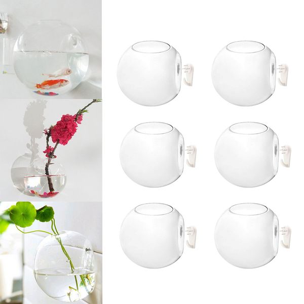 

6x wall hanging planter terrarium ball 10cm