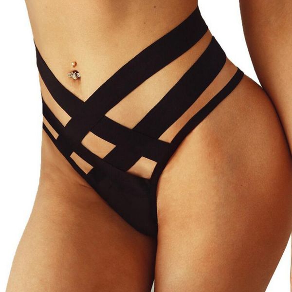

women black imitation ladies g-string g bandage hollow strings fashion underwear panties high-rise and strap 2020, Black;pink