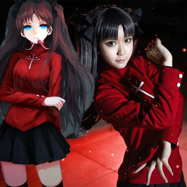 

fate/stay night tohsaka rin costumes cosplay, Black
