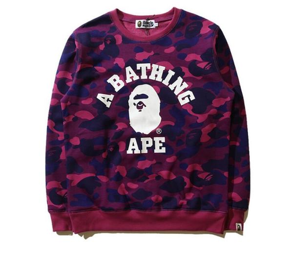 

aape mens designer hoodies fashion cartoon printing hoodies jacket men womens casual sweatshirts pullover 5 colors size m-2xl, Black