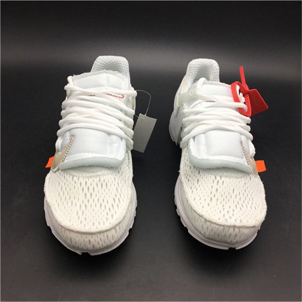 

off ow white x men air women presto 2.0 white black cone aa3830-100 basketball sports shoes sneakers with original box, Black;white