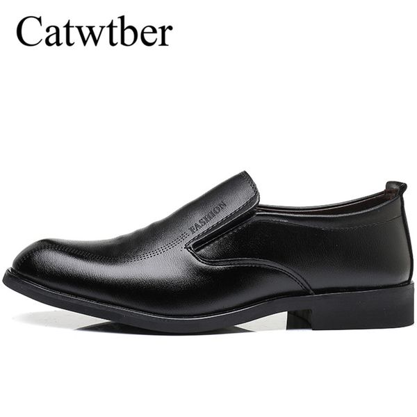 

catwtber men black shoes 2018 new suede leather luxury loafers brand crystal fashion men's flats male prom wedding party shoes