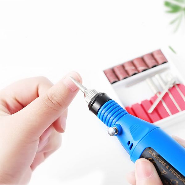 

20000rpm electric nail drill machine manicure set pedicure nail drill file gel remove polishing tools portable equipment, Silver