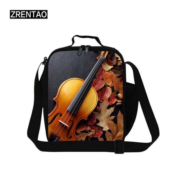 

zrentao fashion insulated bags crossbody cooler bags for school 3d musical meal container with bottle pocket