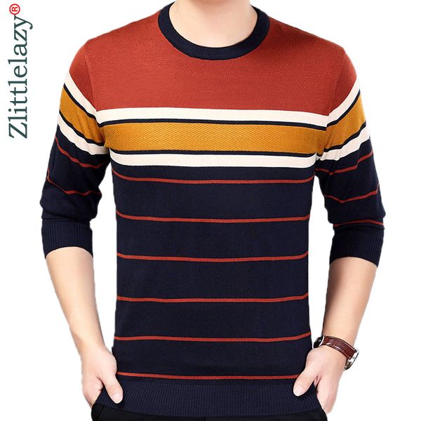 

2019 brand korean style thin striped pull sweater men wear jersey dress luxury pullover mens sweaters male spring fashions 24007, White;black