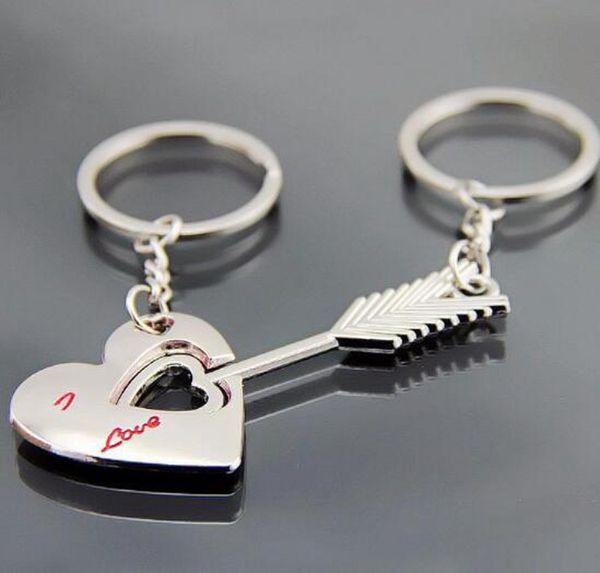 

alloy keychain couple key chain lovers pendant key ring key chain for lovers cupid arrow yysy92