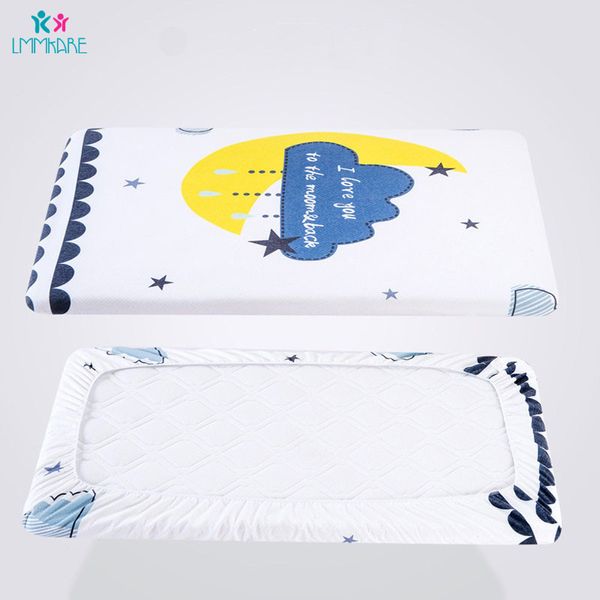

lion knitting cotton crib fitted sheet soft breathable baby bed mattress cover potector newborn bedding cot plus size