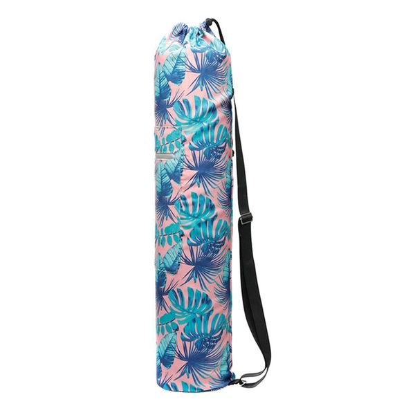 

new fintess exercise pad easy carry yoga backpack dance sports yoga bags printed mat bag gym mat case pilates