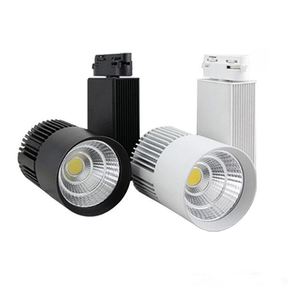 Faretto a binario LED COB Faretto a binario dimmerabile da 20W Faretto Abbigliamento Negozio di scarpe Corpo bianco nero Faretto a LED Faretto a binario LED COB da 20W Soffitto a binario a LED