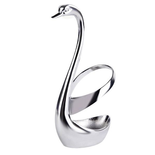

stainless steel fork and spoon holder, decoration tableware set kitchen tools swan holder cutlery holder,gift for valentine