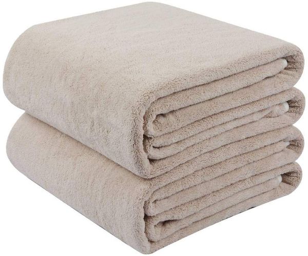 

microfiber bath towels large bathroom towel super absorbent shower towel extra soft towels for sports travel 2 pack 30inx60in