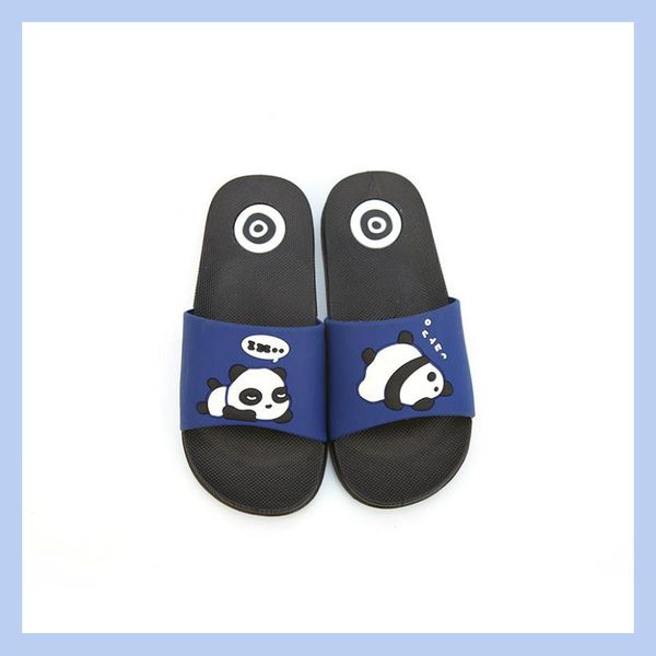 

child designer shoes 2019 brand kids men women family cartoon cute bear slippers home non-slip casual slippers 3 colors, Black;grey