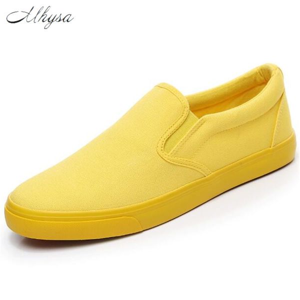 

mhysa 2019 new spring, summer and autumn a pedal lazy shoes casual comfort flat low cut breathable canvas lovers shoes m075, Black