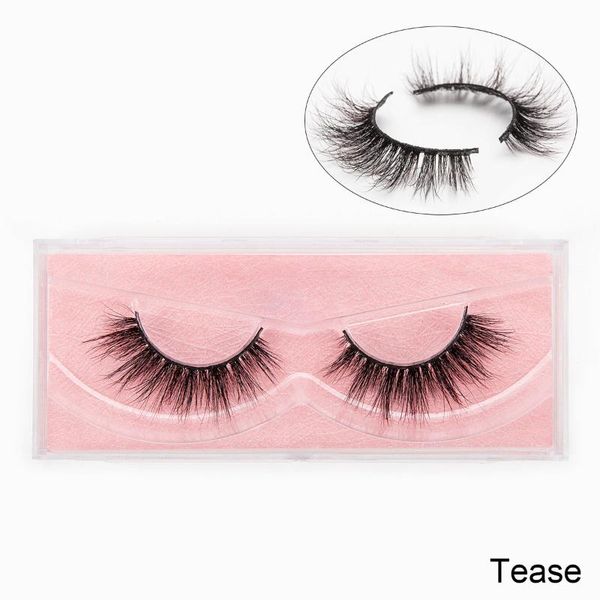 

1pair mink lashes 3d mink eyelashes 100% cruelty lashes handmade reusable natural eyelashes popular false makeup