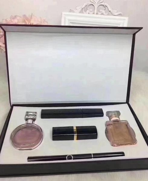 

Высокое качество макияжа набор 15 мл духов помада карандаш для глаз тушь для ресни