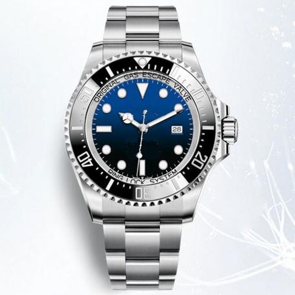 

mens automatic bezel 44mm sapphire ceramic designer movement fashion watch mechanical sea-dweller glass clasp wristwatches nuqpg, Slivery;brown