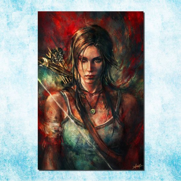 

tomb raider lara croft art silk canvas poster print 13x20 24x36 inches new game wall picture home room (more)-4