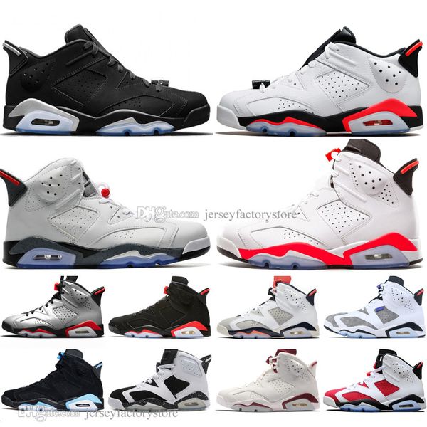 

brand new 2019 bred 6 6s mens basketball shoes infrared 23 3m reflective tinker gatorade green oreo men sports sneakers designer trainers