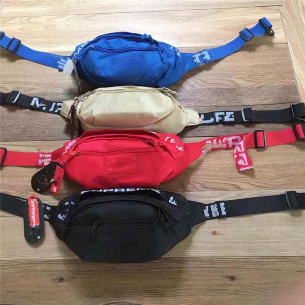 

18ss Открытый Талия Сумки Мода Путешествия Туризм Waistpacks Случайные Холст Сумки Сумки На Ремне Для Мужчин Женщин