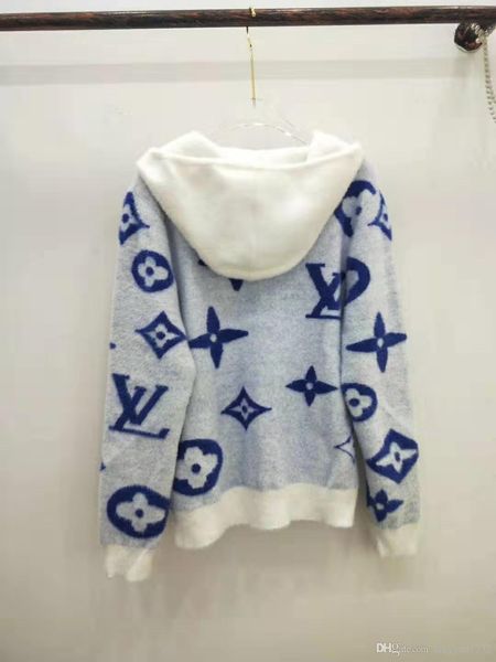 

1102 бесплатная доставка 2019 осень женская одежда с длинным рукавом с капюшоном кардиган мода женская одежда молния каина, White;black