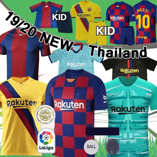 

Barcelona F.DE JONG 2019 2020 MESSI soccer Jerseys MALCOM Thailand top 19 20 SUAREZ O.DEMBELE maillot de foot xxS-4XL soccer shirt
