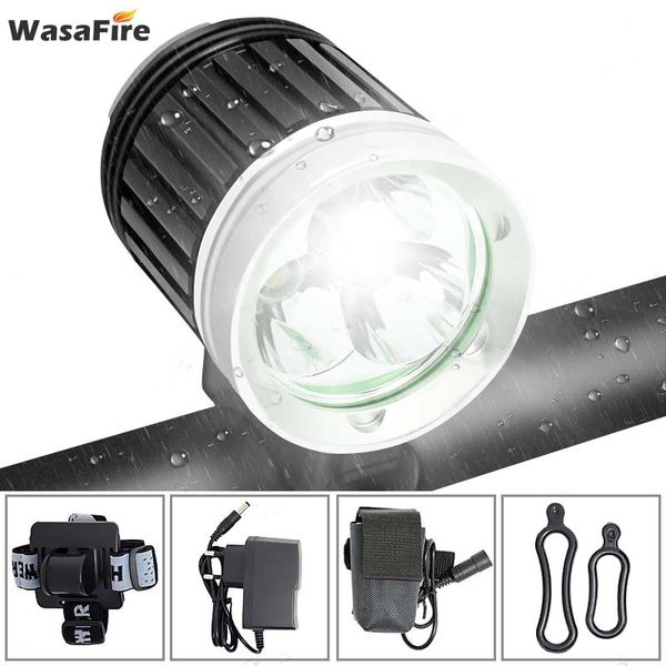 

5000 lumens xml t6 led bicycle front light road mountain bike light 4 modes cycling head lamp + 18650 battery pack + charger