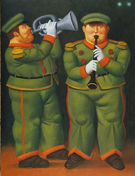 

fernando botero soldier home decor handpainted &hd print oil painting on canvas wall art canvas pictures 200206