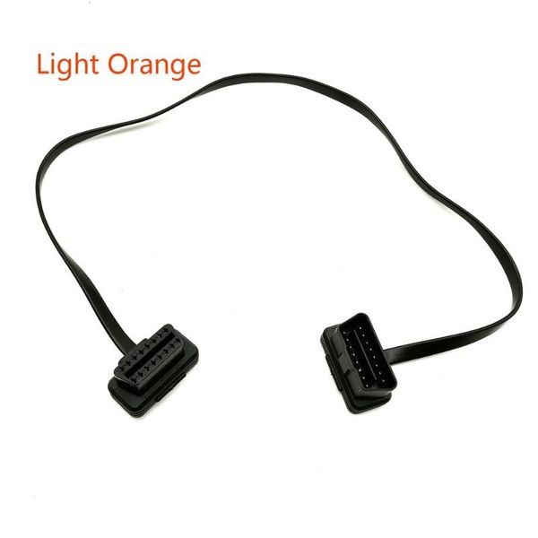 

60 cm obd cable l-shaped elbow auto odb2 extension cable 16pin connector adapter male to female diagnostic cables