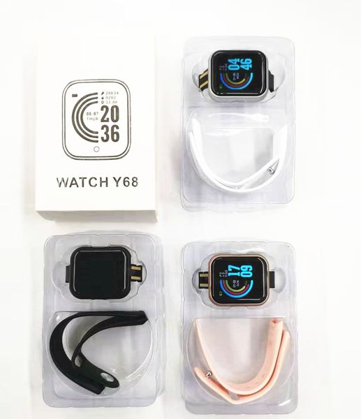 

Фитнес-трекер Y68 смарт-браслет с сердечным ритмом смарт-ремешок для часов артериа