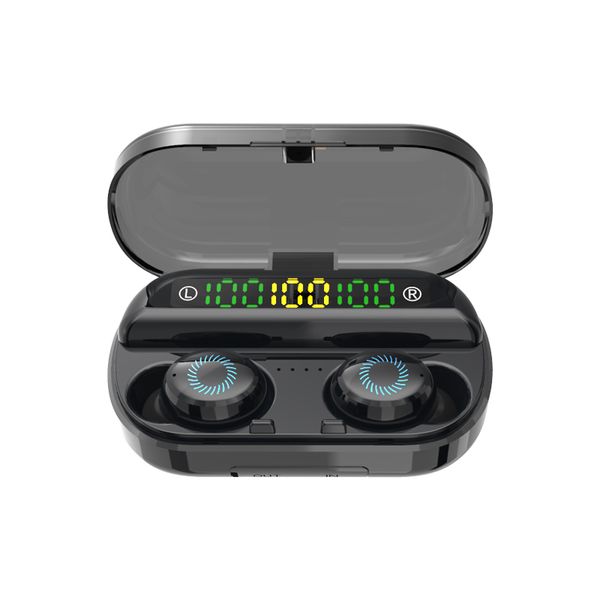 

3 v10 with tws headphons ipx7 5.0 earphones new earburds display led waterproof bluetooth for mic wireless case charging cellphone iwnvs