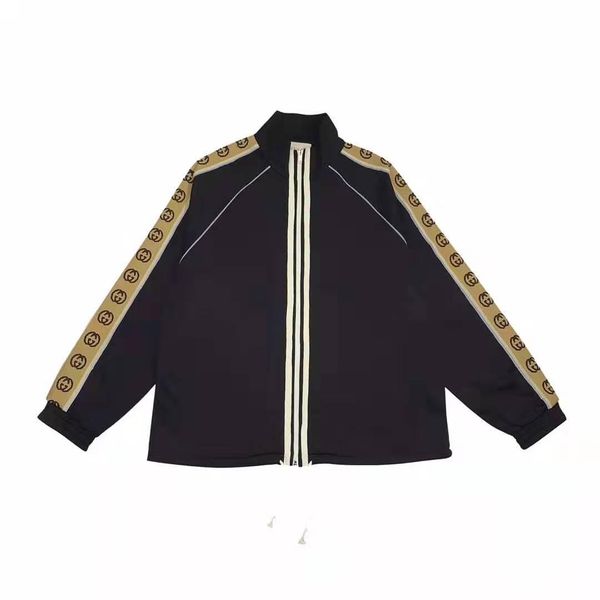 

20ss early spring tide brand new double ribbon letter g side fluorescent stitching casual sports jacket, White