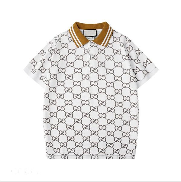 

new 2020 brand designer polo shirts men casual polo shirt fashion medusa print luxury t shirt high street mens street wear sport polos s-2xl, White;black
