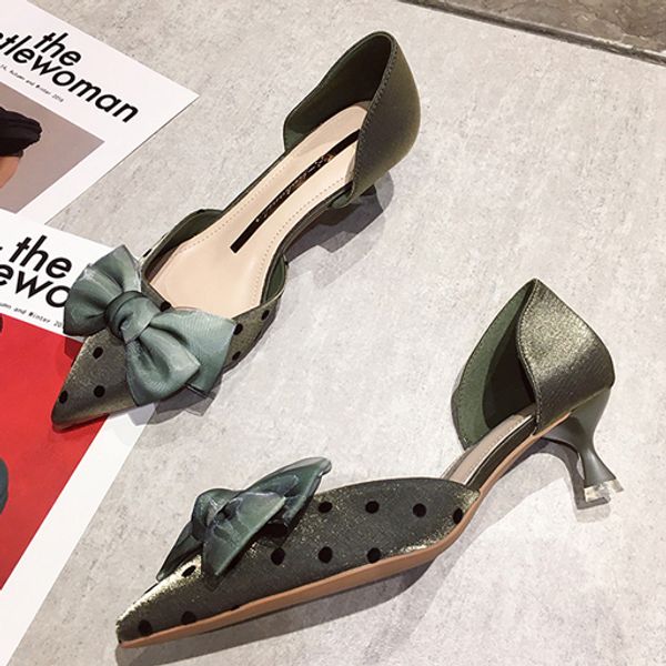 

beige heeled sandals high heels clear shoes slip-on loafers summer women's med all-match black for elastic 2020 medium fashion