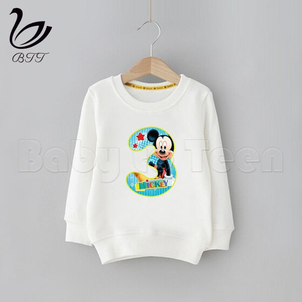 

happy birthday number 1-9 birthday present hoodie kid sweatshirt casual crewneck sweatshirts winter autumn hoody clothing, Black