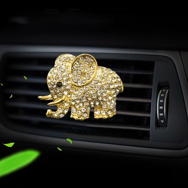 

car metal elephant styling perfume clip 2019 car air outlet freshener automobile air vent gap purifier cleaner