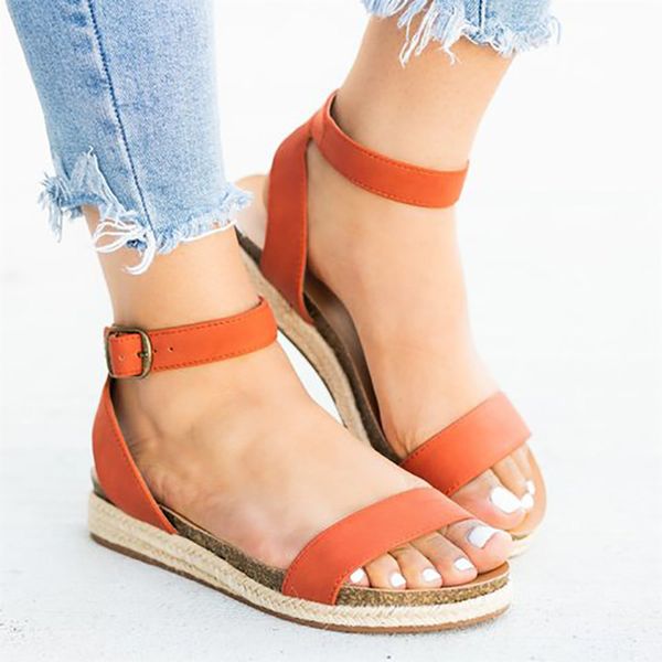 

wedges shoes woman high heels sandals women summer shoes 2019 new solid buckle chaussures femme platform women sandals plus size, Black