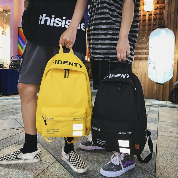 

backpack female autumn winter new korean large-capacity middle school student bag personalized letter printing travel backpack