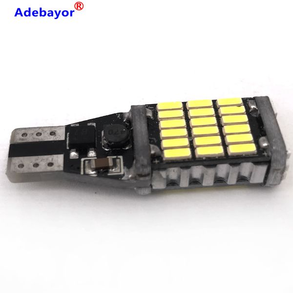 

50pcs t15 921 w16w 45 smd 4014 led auto additional brake lamp backup reverse lights car daytime running light white dc12v