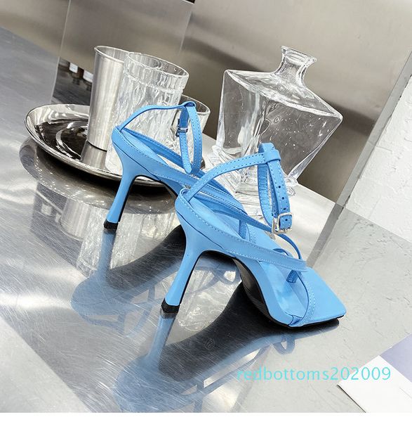 

gladiator sandals high heels shoes fall street look females square head open toe clip-on strappy sandals women r09, Black