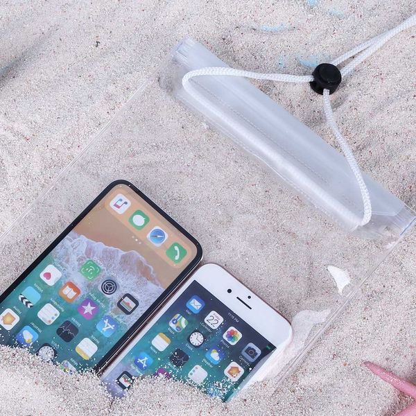 

взрыв прозрачный мобильный телефон водонепроницаемый мешок открытый рафтинг плоский телефон дайвинг покрытие пвх большой водонепроницаемый м