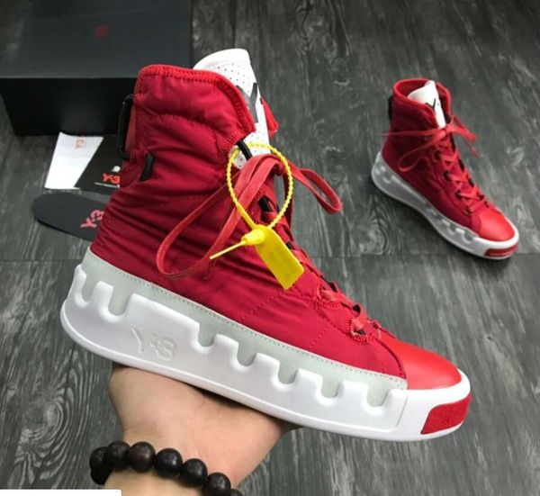 

kanye west y-3 noci0003 red white black gray blue high-men sneakers fashion genuine leather y3 casual shoes boots